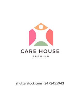 house care modern colorful logo design vector