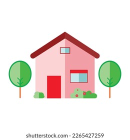 House cartoon icon vector design illustration