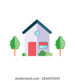 House cartoon icon vector design illustration