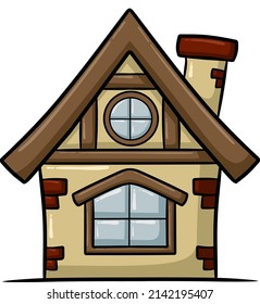 House cartoon isolated vector object