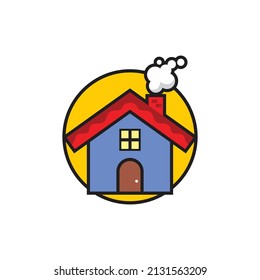 Diseño del logo de la caricatura en el vector