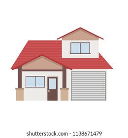 House cartoon vector.