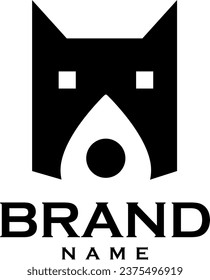 house cat logo. very suitable for entrepreneurs selling cats or the like.