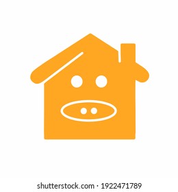 House character vector template design illustration