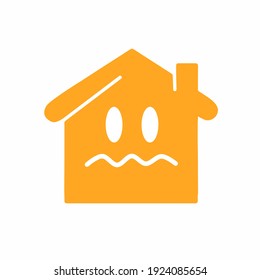 House character vector template design illustration