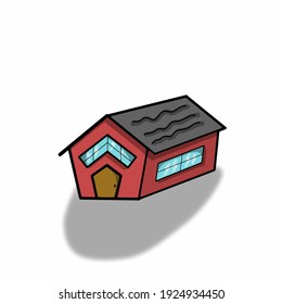 House character vector template design illustration