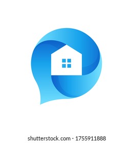 vector de logotipo de chat