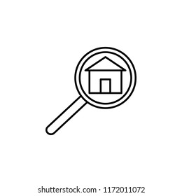 house check icon. Element of building and landmark outline icon for mobile concept and web apps. Thin line house check icon can be used for web and mobile