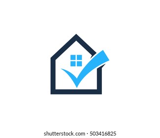 House Check Logo Design Template