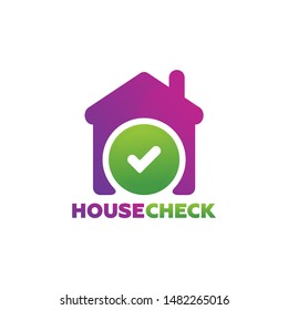 House Check Logo Template Design Vector, Emblem, Design Concept, Creative Symbol, Icon
