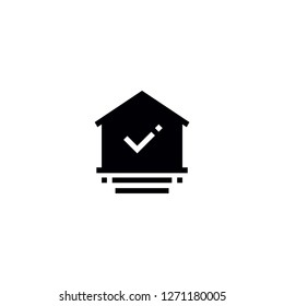 house check logo vector