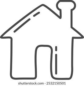 A house with a chimney on top