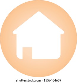 house in circle graphic vector