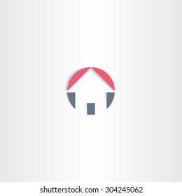 house circle icon element design