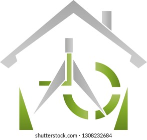 House and Circle logo