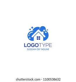 House clean logo design