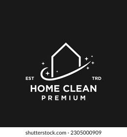 House clean logo icon design illustration template