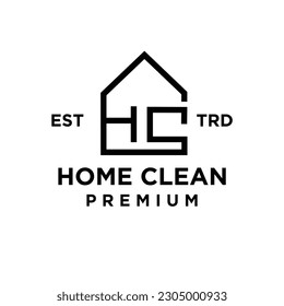 House clean logo icon design illustration template