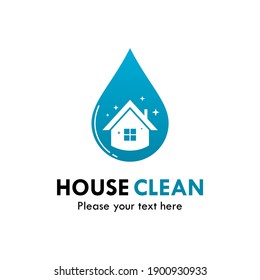 House clean logo template illustration