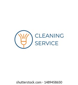 house clean services logo template