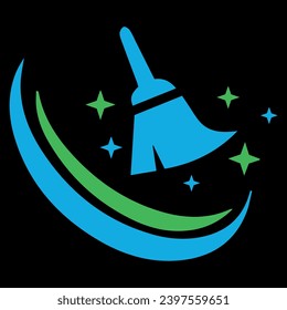 house cleaner logo design vector