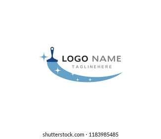 House cleaner logo vector template