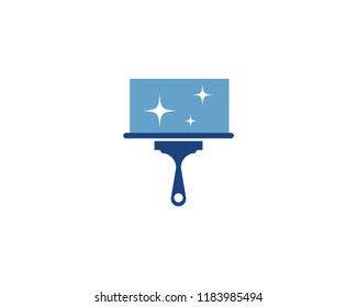 House cleaner logo vector template