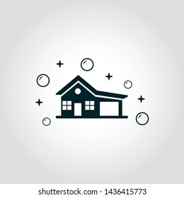 House Cleaning icon. Monochrome style design from cleaning icons collection. Symbol of house cleaning isolated icon