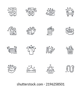 house cleaning icons set . house cleaning pack symbol vector elements for infographic web