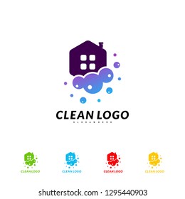 House Cleaning Logo Concept Design Vector. Cleaning Home Logo Template