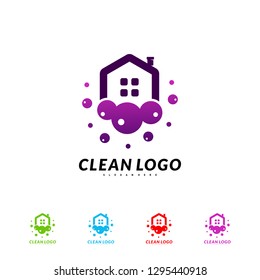 House Cleaning Logo Concept Design Vector. Cleaning Home Logo Template