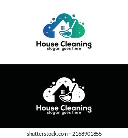 House Cleaning Logo Design concept