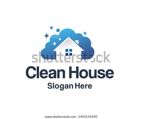 House Cleaning Logo Design Cleaning Service Stock Vector (Royalty Free ...