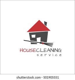 House cleaning logo design template