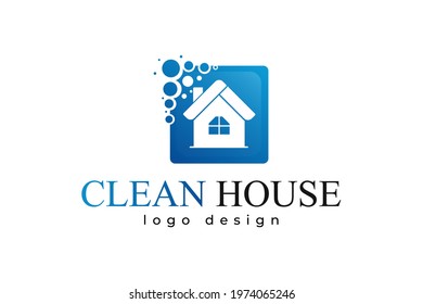House Cleaning logo designs concept, Cleaning House logo template vector