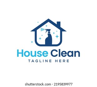 House Cleaning Logo Icon Vector Template