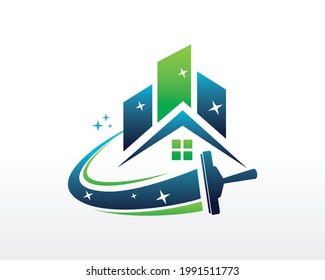 House Cleaning Logo. Cleaning Service Business Logo design vector