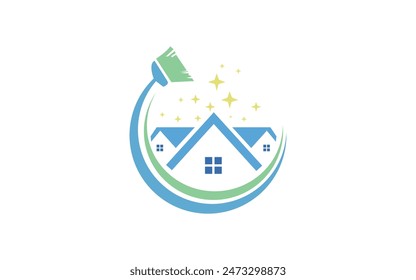 House Cleaning Logo. Cleaning Service Business Logo design vector Free Vector