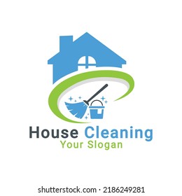 House Cleaning Logo Cleaning Service Logo Stock Vector (Royalty Free ...