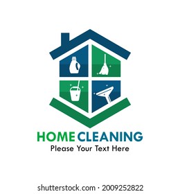 House cleaning logo template illustration