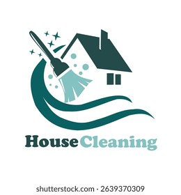 House Cleaning Logo Vector Template