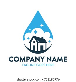 House Cleaning And Maintenance Logo