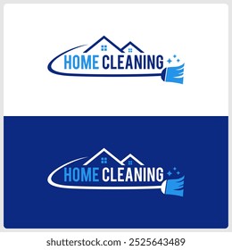 House Cleaning Service company badge, emblem. Vector illustration template 3