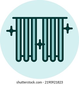 House cleaning service, illustration, vector on a white background.