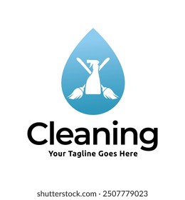 House cleaning service logo design. House cleaning products vector design.