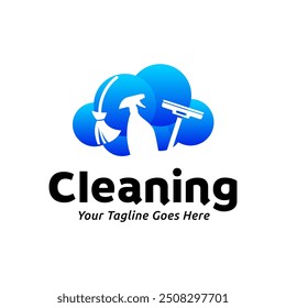 House cleaning service logo design. House cleaning products vector design.