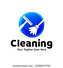 House cleaning service logo design. House cleaning products vector design.