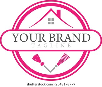 House cleaning service Logo Design Template Vector wash creative symbol.