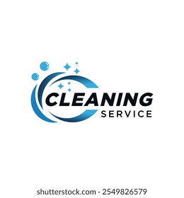 House Cleaning Service Logo Design Template Vector Illustration