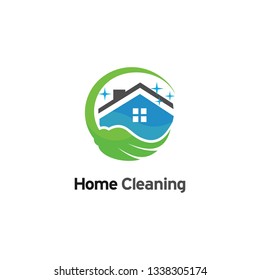 Green House Cleaning Service Logo Design Stock Vector (Royalty Free ...